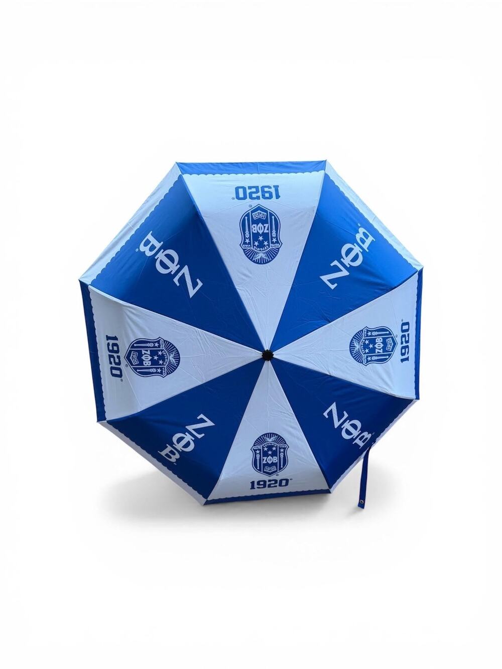 Zeta Phi Beta Blue White Sorority Umbrella